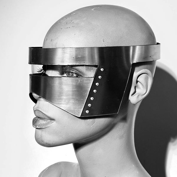 Brutalism monoblock cyclops visors eyewear, as seen on Lady Gaga