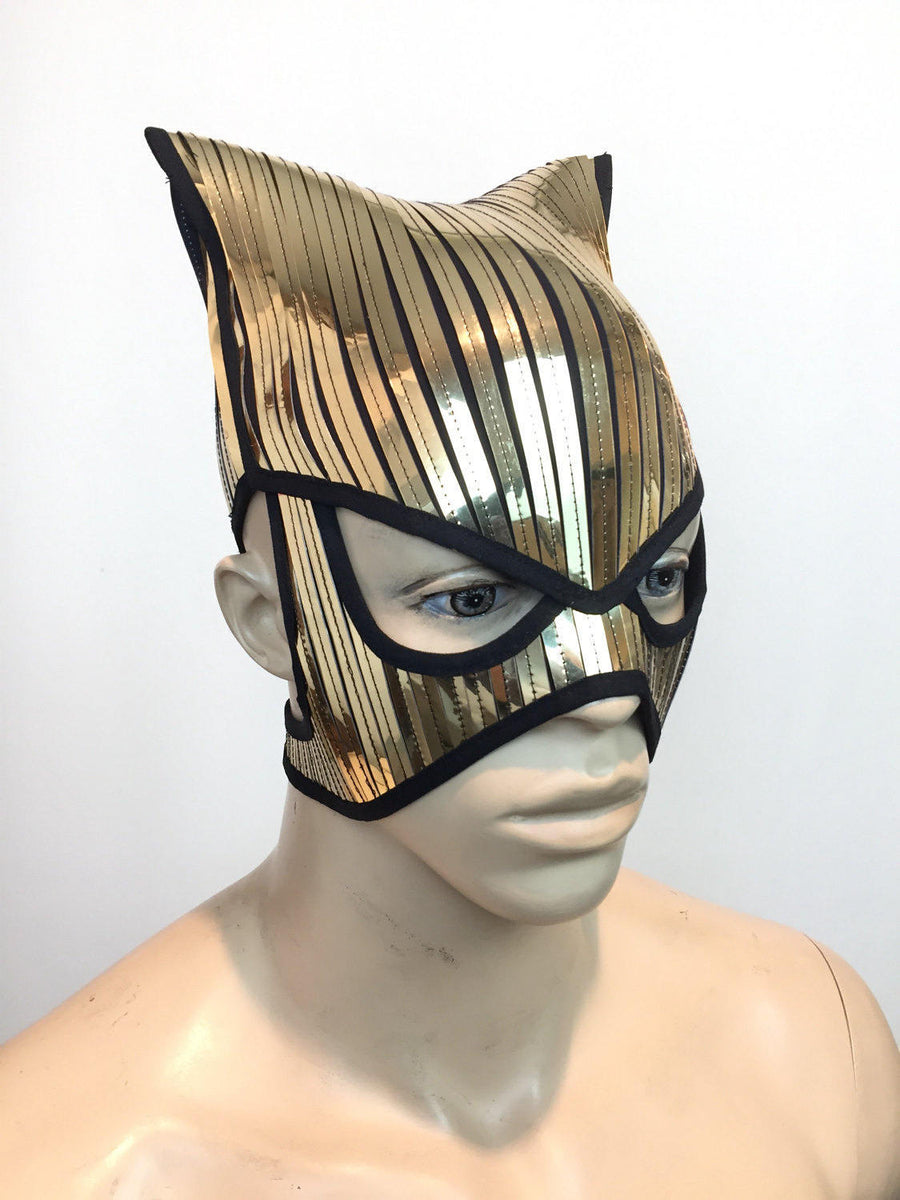 baphomet catwoman fetish mask warrior headpiece armor sci fi futuristi –  divamp