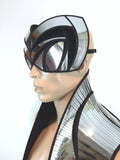 cyborg goggles futuristic, sci fi, cyber eyewear, mask, goggles, face mask