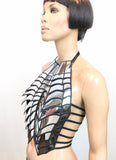 schorpio halter top, fetish gothic goth corset