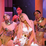 Egyptian bustier, futuristic wonder woman, ancient top, sci fi costume, rave bra, steampunk, futuristic clothing, fusion bra