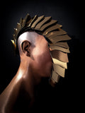 armadillo nautilus face mask, sci fi, cyber headpiece, armor mask