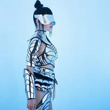 2 piece cyborg cyber robot, single arm, futuristic spartan armor divamp couture, cyberpunk