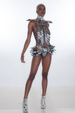 Scorpion bustle, skirt. ,divamp couture ,gothic cosplay armour, futuristic cybergoth