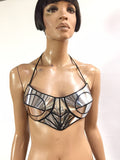 Chrome prototype Bustier, rave bh, cybergoth bh, lady gaga, robot kostuum, burlesque, pinup divamp couture ,Ready to ship out