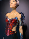 futuristic spartan shoulder armour custom made for men or women Robot heart