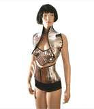Futuristisch vest, scifi bolero, stola, robot, steampunk schoudersjaal, cybergoth omslagdoek van divamp couture