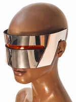 Monoblock cyclops, robot goggles futuristic eyewear, cyclop scifi, cyberpunk eyewear, future facemask