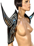 Shoulder armour ,Removable horns armor, fantasy costume