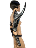 Shoulder armour ,Removable horns armor, fantasy costume