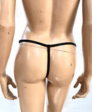 chrome embossed bottom thong, silver thong briefs, silver thong, dancer pants, cybergoth, gogo bottoms