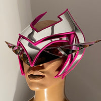 80s Futuristic goggles , scifi, cyber eyewear, headpiece , face mask