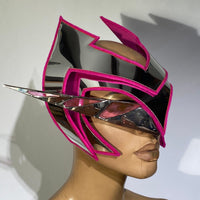 80s Futuristic goggles , scifi, cyber eyewear, headpiece , face mask