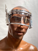 Antenna Monoblock cyclops, robot goggles retro futuristic eyewear, scifi visor, cyberpunk eyewear, future facemask