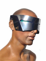 Anger monoblock cyclops, robot goggles futuristic eyewear, scifi visor, cyberpunk eyewear, future facemask