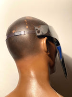 Anger Spartan monoblock cyclops, robot goggles futuristic eyewear, scifi visor, cyberpunk eyewear, future facemask