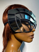 cyborg goggles futuristic, clear glasses ,sci fi, cyber eyewear, mask, goggles, face mask