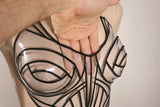 corset burlesque cyber fetish latex pvc steampunk clear transparent tattoo clubbing armor breastplate sci fi clothing futuristic