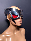 Cyber Scorpio Headpiece: Chrome Burning Man Mask