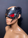 Cyber Scorpio Headpiece: Chrome Burning Man Mask