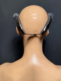 Cyber Scorpio Headpiece: Chrome Burning Man Mask