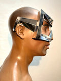 Big Vasarely frames, futuristic eyewear visors, future eyewear, groovy and chunky headpiece