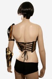 full arm set. cuff and shoulder padding in Gaudian organic art nouveau style