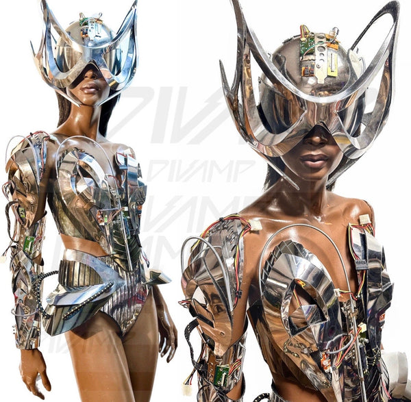 Computer Barbarella atomic sphere outfit