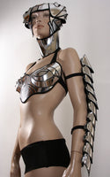 futuristic vertebrae , spinebone armor spartan shoulder armour custom made for men or women