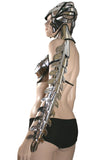 futuristic vertebrae , spinebone armor spartan shoulder armour custom made for men or women