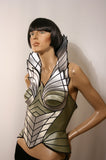 The original green corset combination designed by Divamp as seen in Spider Woman