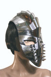 Gladiator mask spartan futuristic helmet warrior mask headpiece armor sci fi cyber headdress cybergoth divamp couture