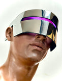 Monoblock cyclops, robot goggles futuristic eyewear, cyclop scifi, cyberpunk eyewear, future facemask