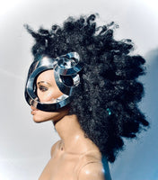 Organic goggles with horns futuristic, sci fi, cyber eyewear, mask, goggles,alien mask headpiece