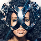 organic eyewear, psycodellic headpiece, futuristic mask, tech ware, alien visors