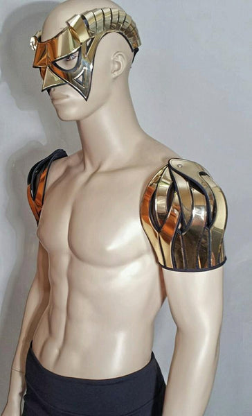 Gaudian spartan armour schouder pad, pauldron epaulet, powldron measure made