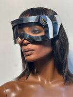 Chunky frames, futuristic eyewear visors, future eyewear, groovy paycodelic headpiece