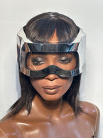 Chunky frames, futuristic eyewear visors, future eyewear, groovy paycodelic headpiece