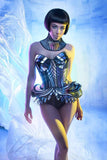 Gaudi inspired bustle, burlesque, divamp couture, fetish ,steampunk cosplay armour, clothing futuristic cybergoth, stage outfit