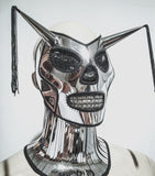 skull mask with horns, horror clown mask, Pennywise, the clown, death mask