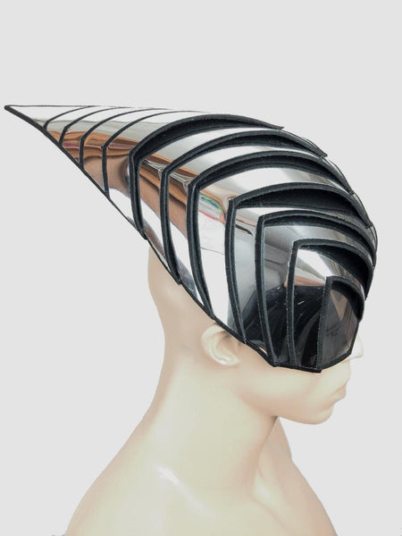 Wasp inspired cyborg mask headpiece, robot armour ,sci fi futuristic ,steampunk cyber, headdress cybergoth by Divamp couture