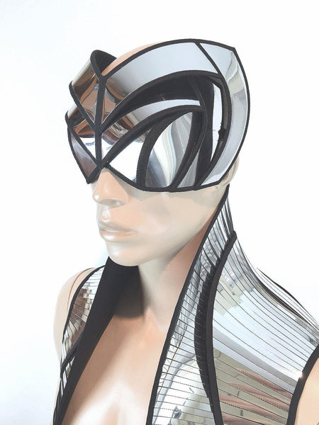 cyborg visors, futuristic headpiece mask