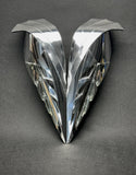 Chrome bustplate inspired on artdeco decade