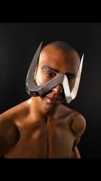 Diabolo's shades ,W shaped frames , batman , demon shades , diabolo , devil mask ,futuristic shades, sci fi, cyber eyewear, mask