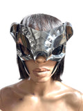 Cyber Scorpio Headpiece: Chrome Burning Man Mask