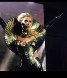 The ORIGINAL Divamp goddess bolero stand-up collar, sci-fi robot and cybergoth wrap fetish Egyptian costume