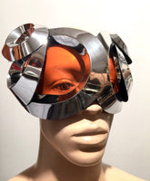 Organic goggles with horns futuristic, sci fi, cyber eyewear, mask, goggles,alien mask headpiece