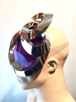 Organic goggles with horns futuristic, sci fi, cyber eyewear, mask, goggles,alien mask headpiece