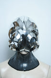 Mantis alien robot mask headpiece armour sci fi futuristic steampunk cyber headdress cybergoth divamp couture