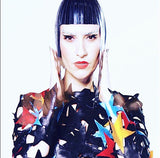 Divamp Couture Gold Cleopatra Wig: Metallic PVC Bob Hairpiece